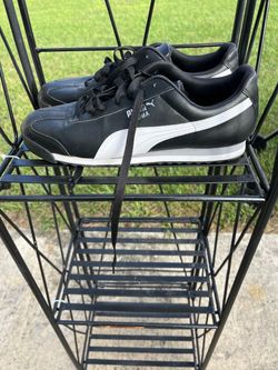 Puma Roma Black and White Sneakers