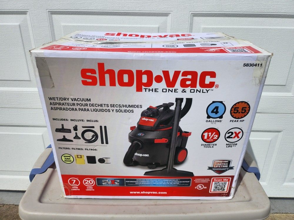 Shop-Vac Portable Wet/Dry Vacuum -BRAND NEW