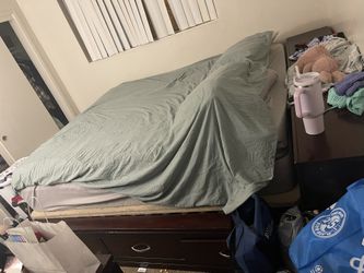 Cal King Bed frame W/ Mattress