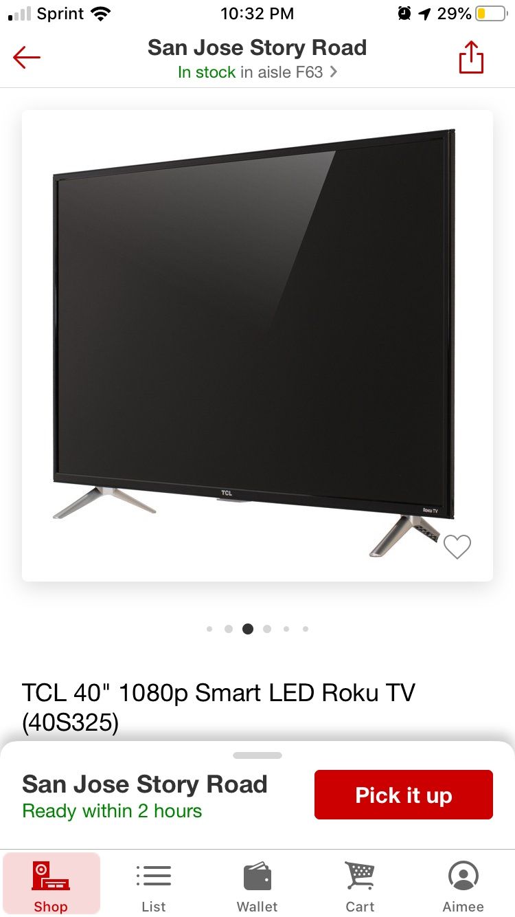 TCL Roku Tv and Wall Mount