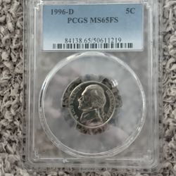Graded Coin 1996-D PCGS MS65FS 5C