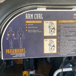Arm Curl Machine w/ Weight Stack 