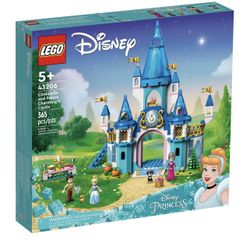 LEGO Disney Princess Cinderella and Prince Charming's Castle 43206 Doll House, B