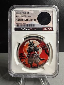 2025 Niue Samurai Warrior NGCX PF10 1 Oz Silver