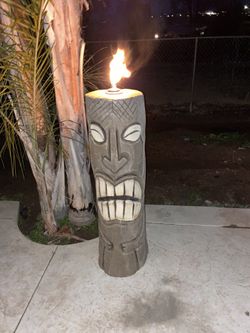 Concrete Tiki Torches