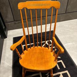 solid wood rocking chair