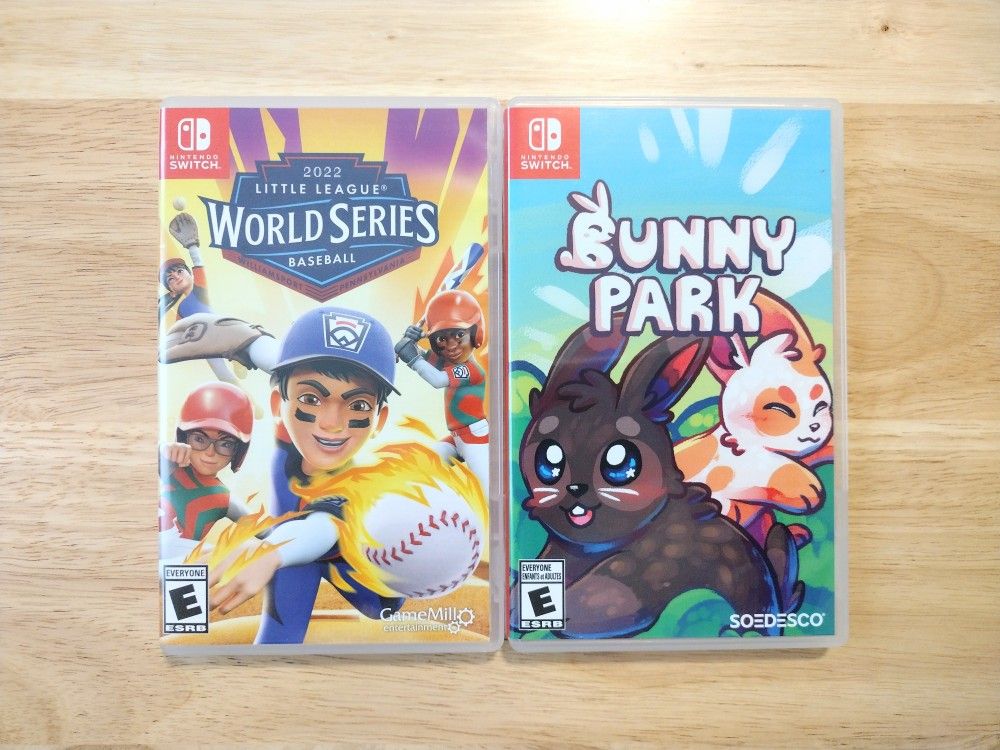 Little League Baseball & Bunny Park Nintendo Switch 