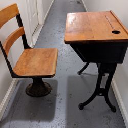 Children’s Antique Desk Set