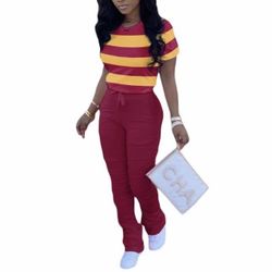 YELLOW & RED | | CASUAL TWO PIECE