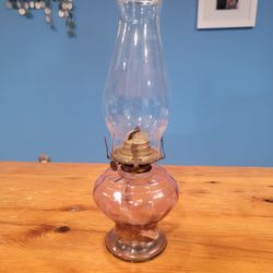 Vintage Hurricane Kerosene Oil Lamp ~ 14.5 In Tall, Not Tested