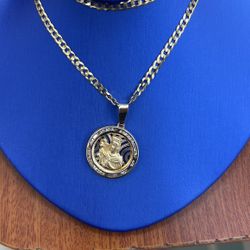 10kt Chain + Pendant 