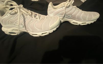 Nike Air Max Plus TN Triple White Size 10 Men.