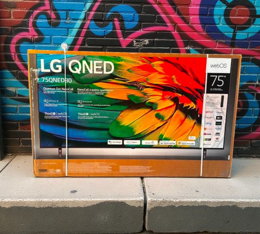 75 “ LG Smart 4K QNED HDR 120HZ TV