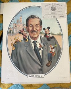 Walt Disney Limited Edition Signed Lithograph 