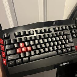 Cyberpower PC Gaming Keyboard Multimedia Gaming Wired USB Keyboard