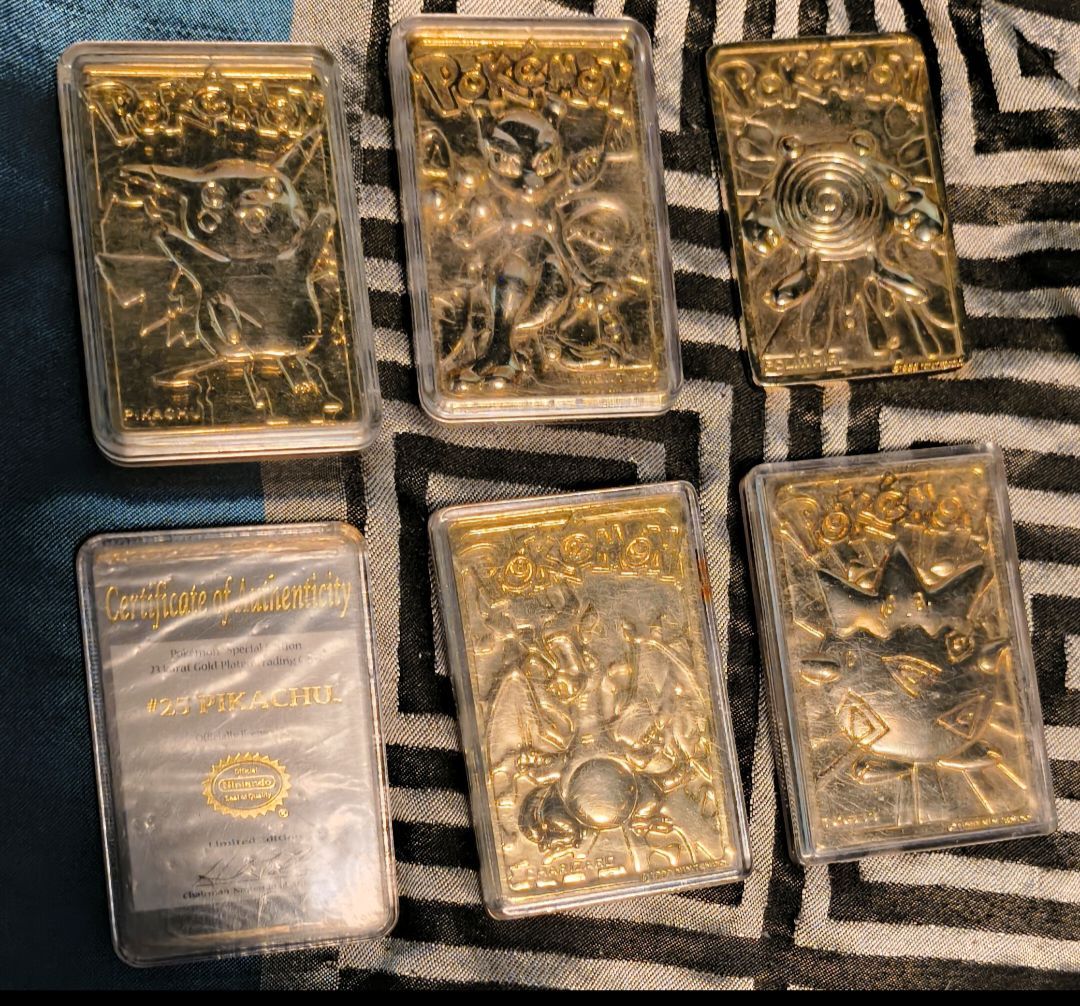 Pokemon Gold plated from 2000 bk