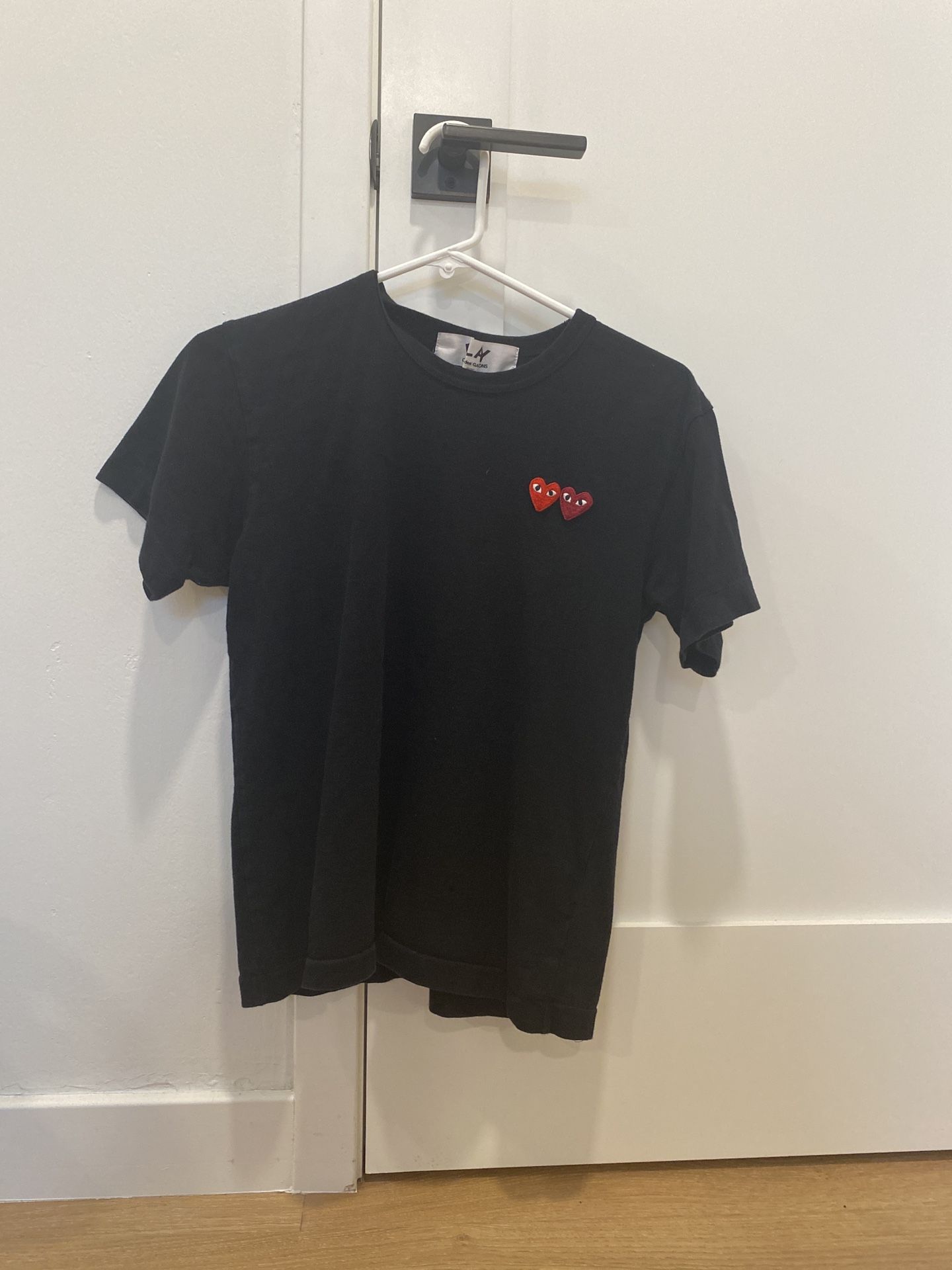 Comme Des Garçons Twin Hearts Slim Fit Jersey T-Shirt