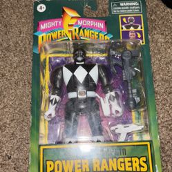 Power Rangers Retro Morphin Zack Black 