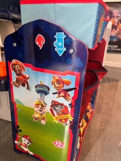 Toy storage and table w/ chair paw patrol