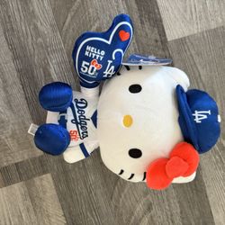 Dodgers Hello Kitty Stuffed Animal