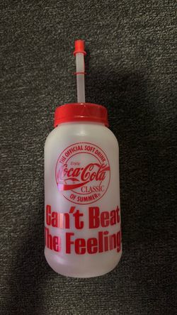 #38 Coca-Cola Classic Vintage Plastic Tumbler with Straw