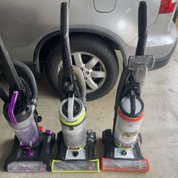 Three Bissell Vacuum Cleaners $90