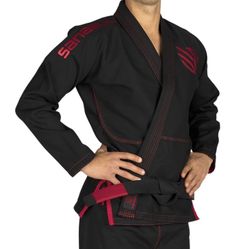 Sanabul Essential BJJ Gi for Men | Brazilian Jiu Jitsu Gi | Lightweight Preshrunk Fabric | Superior Sizing Guide