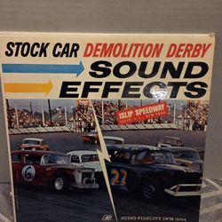 Stock Car Demolition Derby Sound Effects Islip Speedway Vinyl Record 