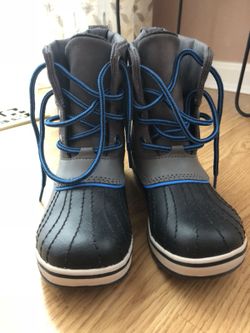 New Hand crafted SOREL natural rubber boots for kids, size US3
