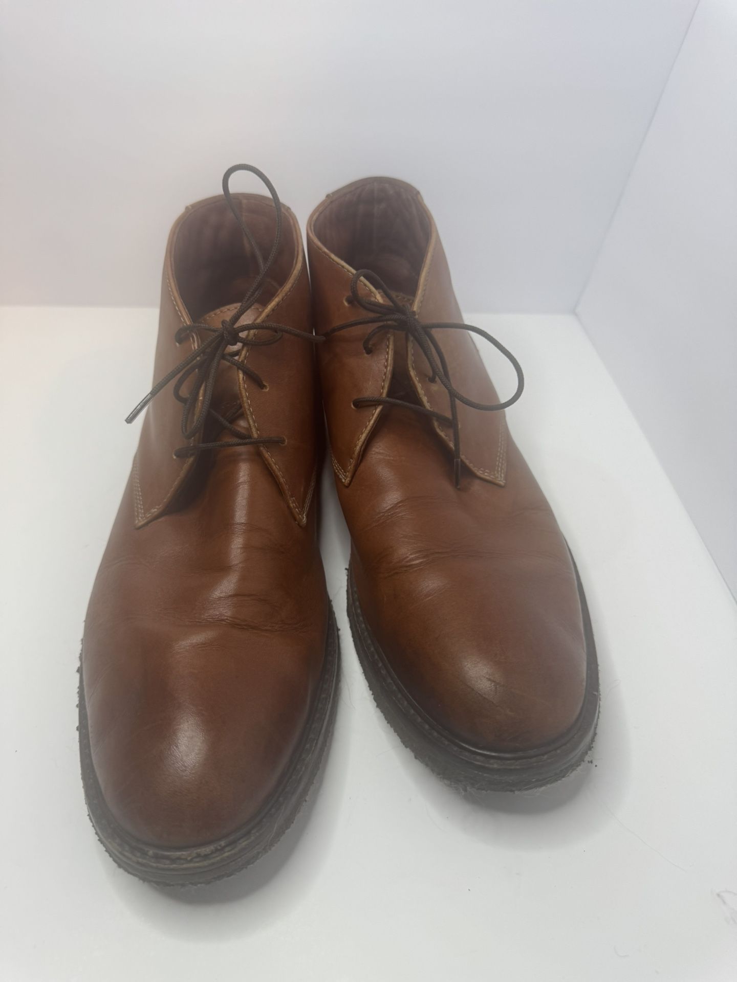 Johnston & Murphy Cognac Leather Chukkas Size 10.5M