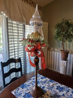 37" Christmas Ornament Candle Holder - $20 obo
