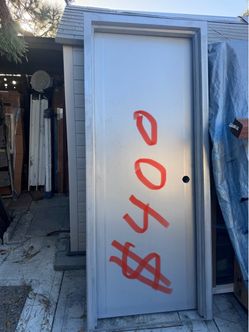 Puerta nueva de exterior de steel toda all complete steel size 30x80