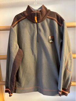 Eddie Bauer Gray Fleece Pullover