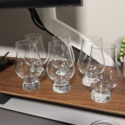Six (6) GLENCAIRN whiskey glasses, excellent condition