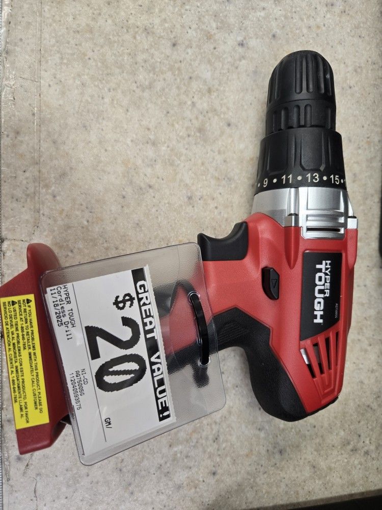 Hyper Tough Cordless Drill