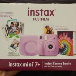 Instax mini 7+ instant camera bundle