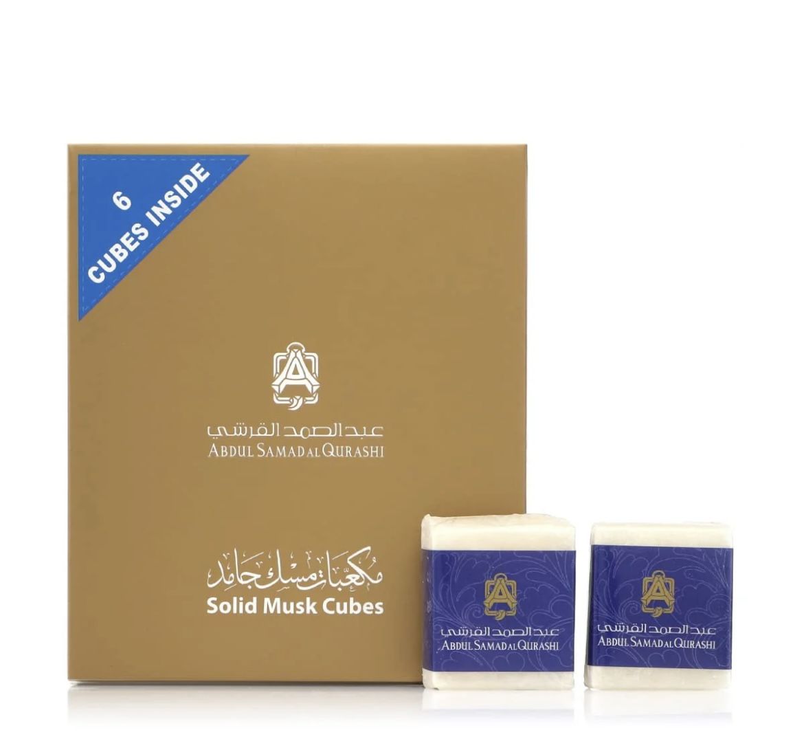 Abdul Samad 6 Pcs Al Qurashi Musk Cubes – Natural & Long-Lasting Oriental Fragrance - مكعبات مسك عبد الصمد القرشي الطبيعية – عطر شرقي فاخر يدوم طويلاً