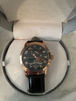 New Men's Buzz Mecanique Rose Gold Power Reserve Watch  