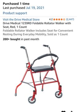 Foldable Rollator Walker w/Seat - NIB