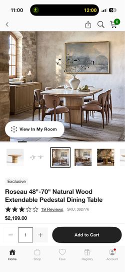 Roseau natural wood crate and barrel table