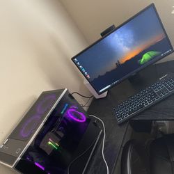 Gaming Pc With 4k Dell Monitor & All Accessories 