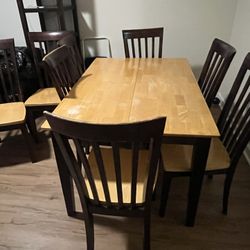 8 Chair Extendable Dinning Table Set