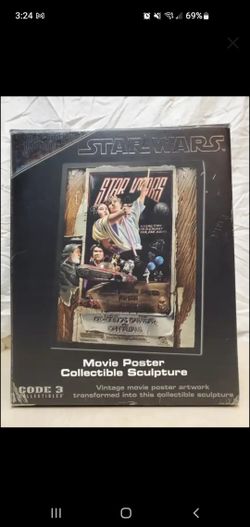 Star Wars A New Hope Movie Poster Style D Sculpture Code 3 Luke Skywalker
