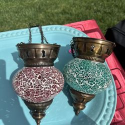 Turkish hanging tea light holders (2)