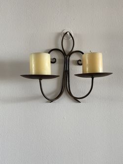 Iron Wall Candle Holder 