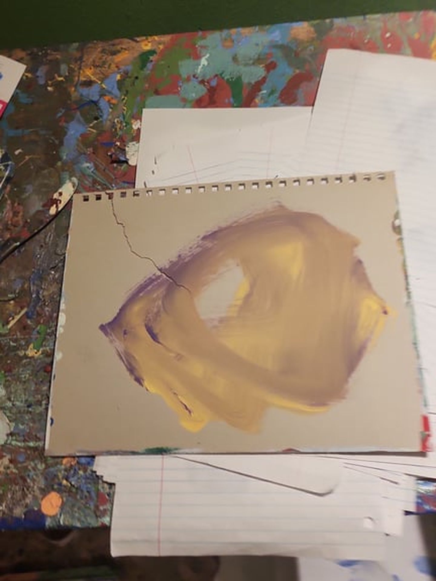 Abstract Brushstroke Art Sketchbook