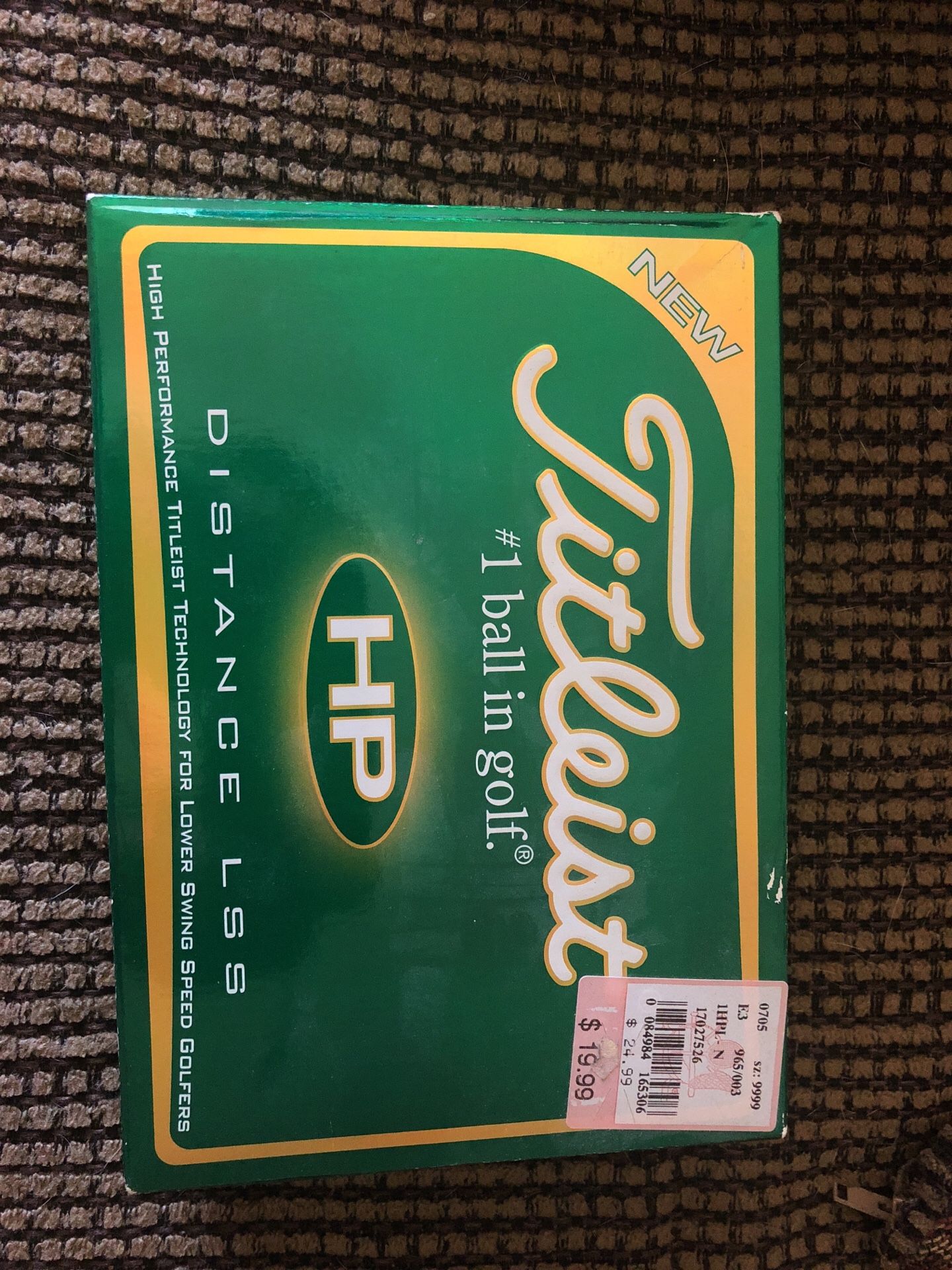 A Dozen Brand New Titleist HP Distance LSS Golf Balls