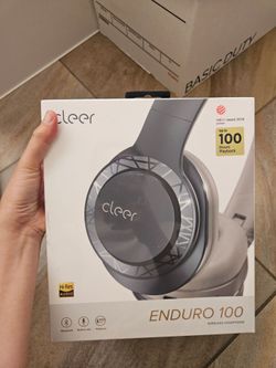New unopened cleer enduro 100 Bluetooth headphone, navy, dual mic