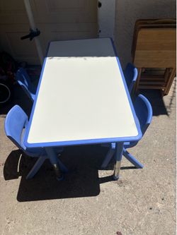Kids table chairs.