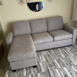 Light Gray Modern Sectional Sofa